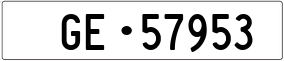 Trailer License Plate